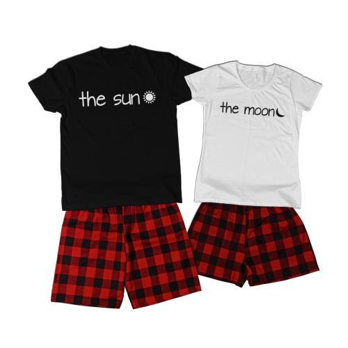 Zestaw Piżam dla Par – The Sun & The Moon (2 szt.)